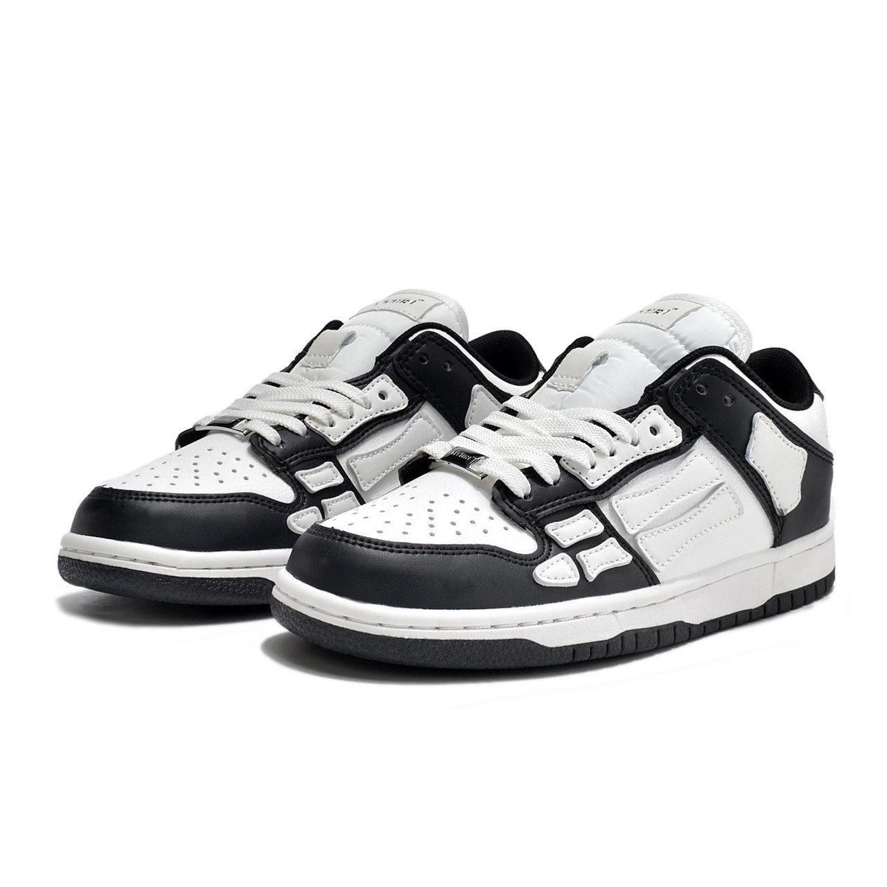 Vans Sk8-Mid Bones Black/White Skateboard Shoes - 22