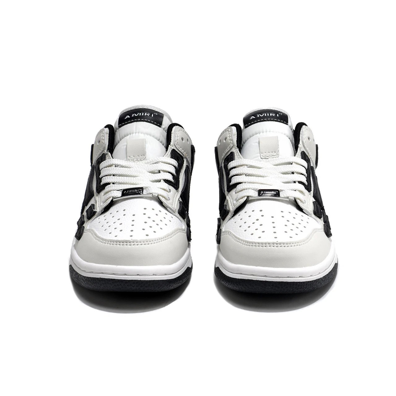 Vans Sk8-Mid Bones Black/White Skateboard Shoes - 8