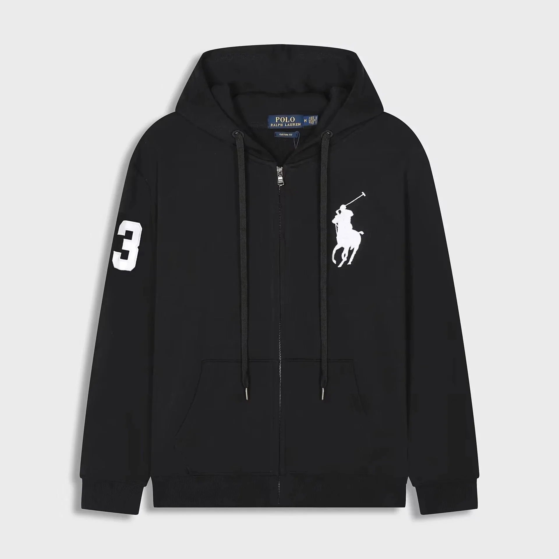 Big Pony Zip-Up Black