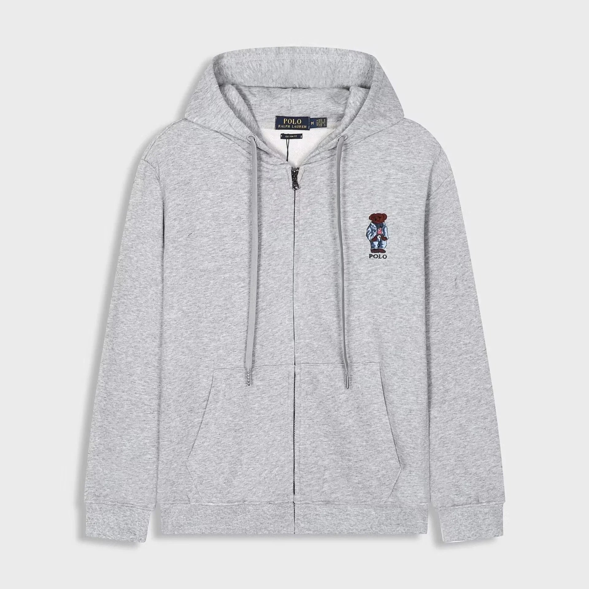 Little Bear Zip-Up Gray