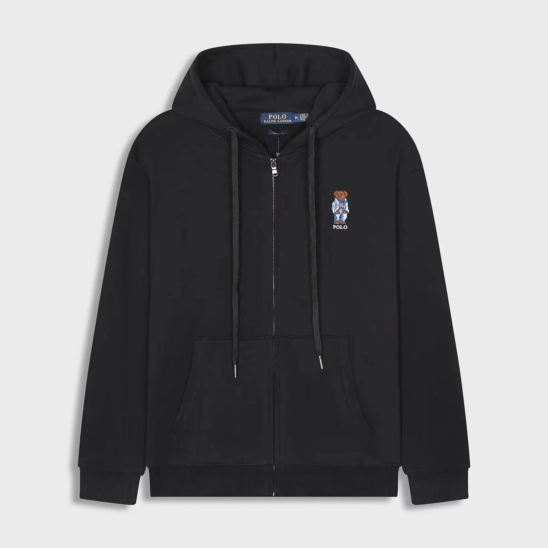 Little Bear Zip-Up Black