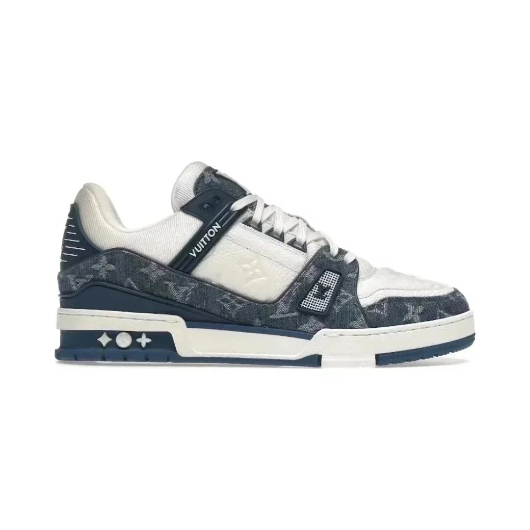 Monogram Denim White Blue