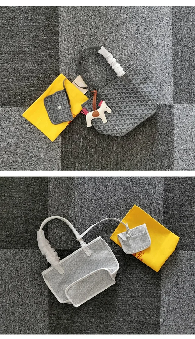 Goyard Handbags Goyardine patterned tote bag product detail image 16