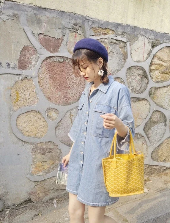 Goyard Handbags Goyardine patterned tote bag product detail image 19