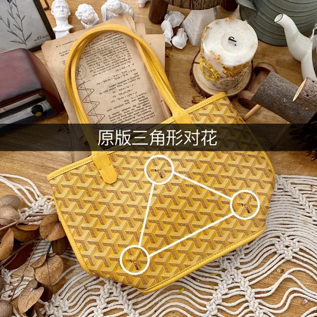 Goyard Handbags Goyardine patterned tote bag product detail image 10