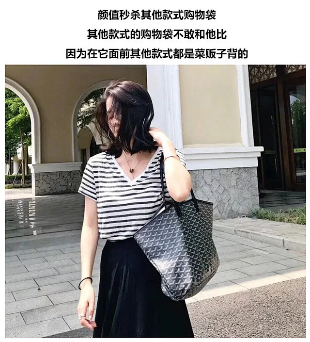 Goyard Handbags Goyardine patterned tote bag product detail image 27
