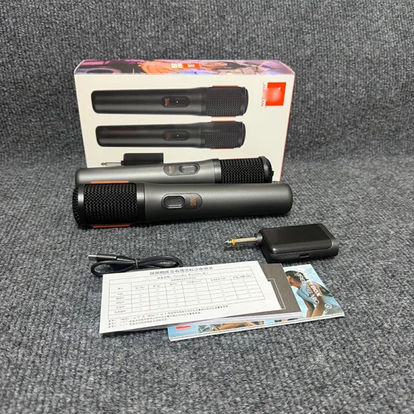 JBL Wireless Microphone Set Black Electronics - 5