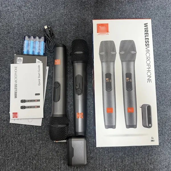 JBL Wireless Microphone Set Black Electronics - 9