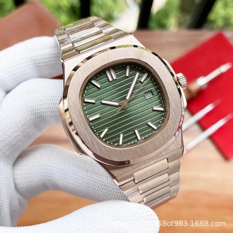 Rose Gold Green Dial