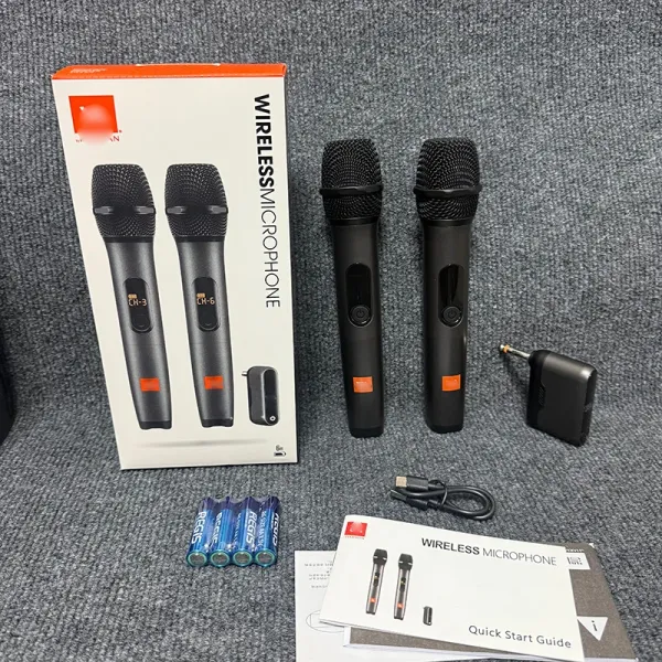 JBL Wireless Microphone Set Black Electronics - 8