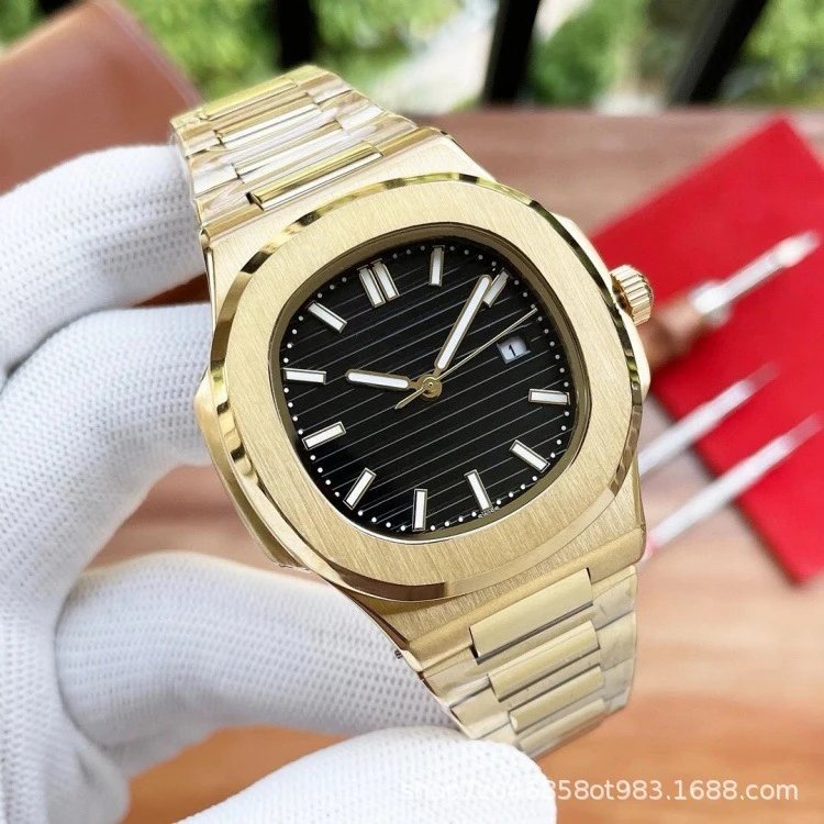 Yellow Gold Steel Black Dial