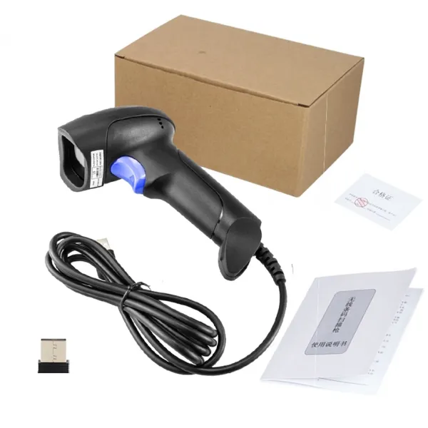 Design Barcode Scanner Black Portable Wireless Bluetooth Scanner Electronics - 17
