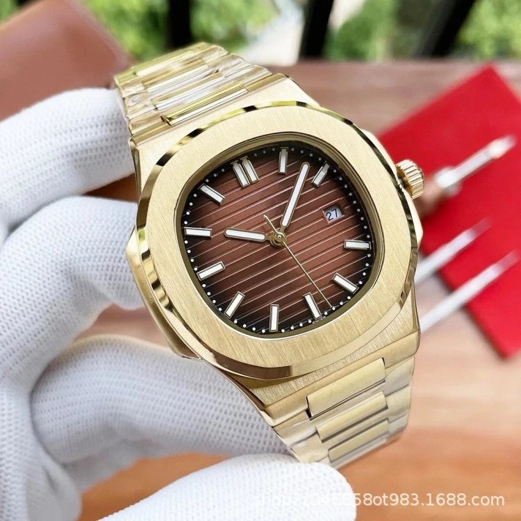Yellow Gold Steel Brown Dial