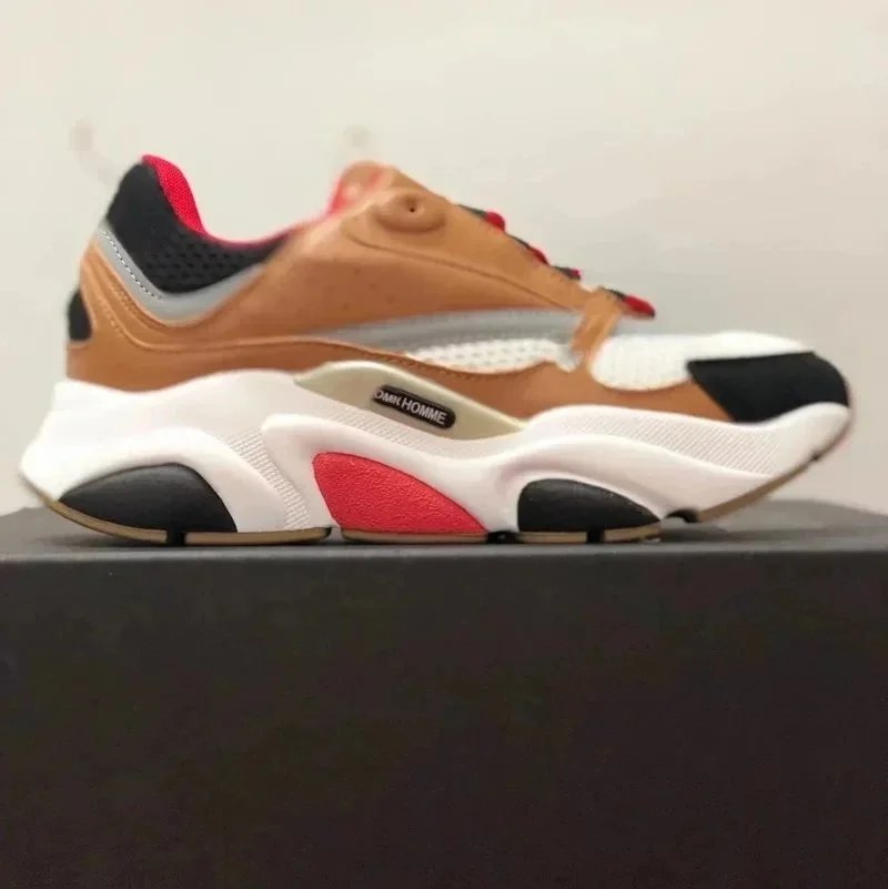 White Brown and Red