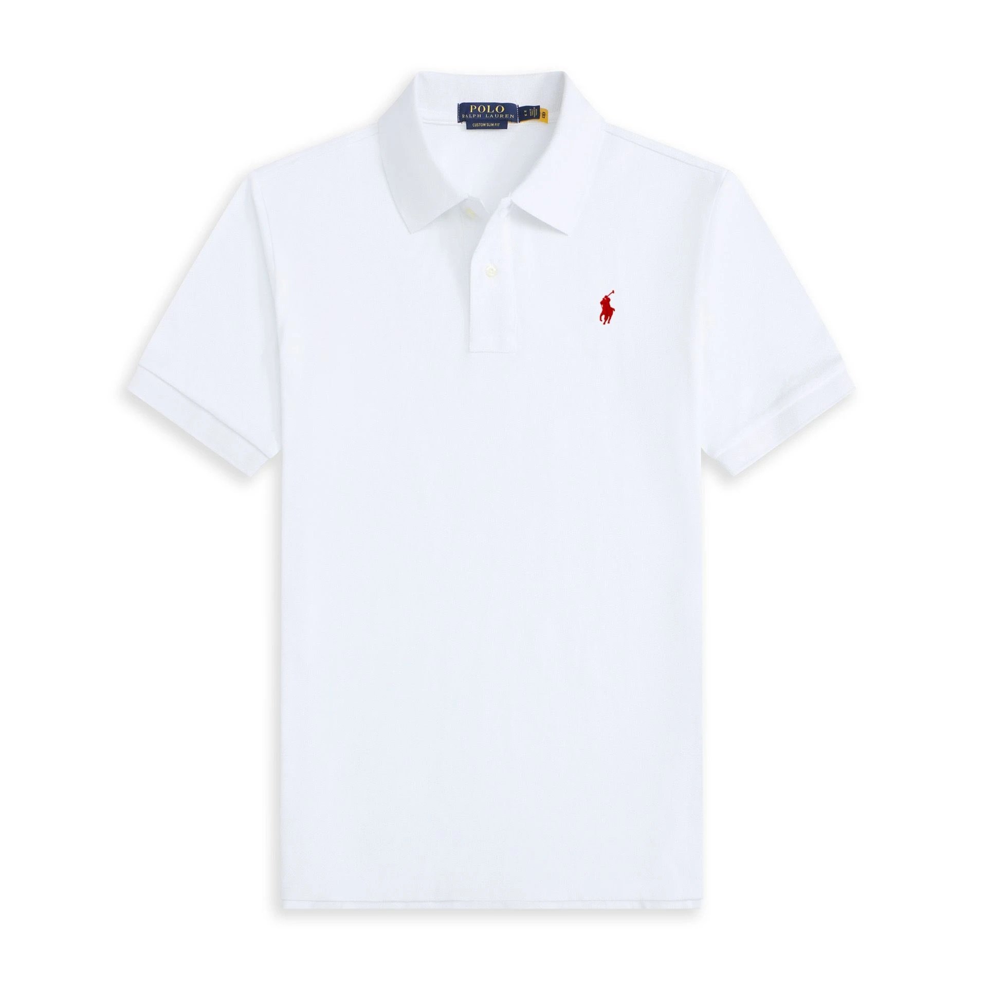 White - Red Logo