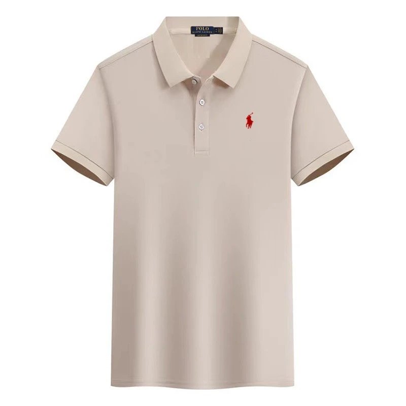 Khaki - Red Logo