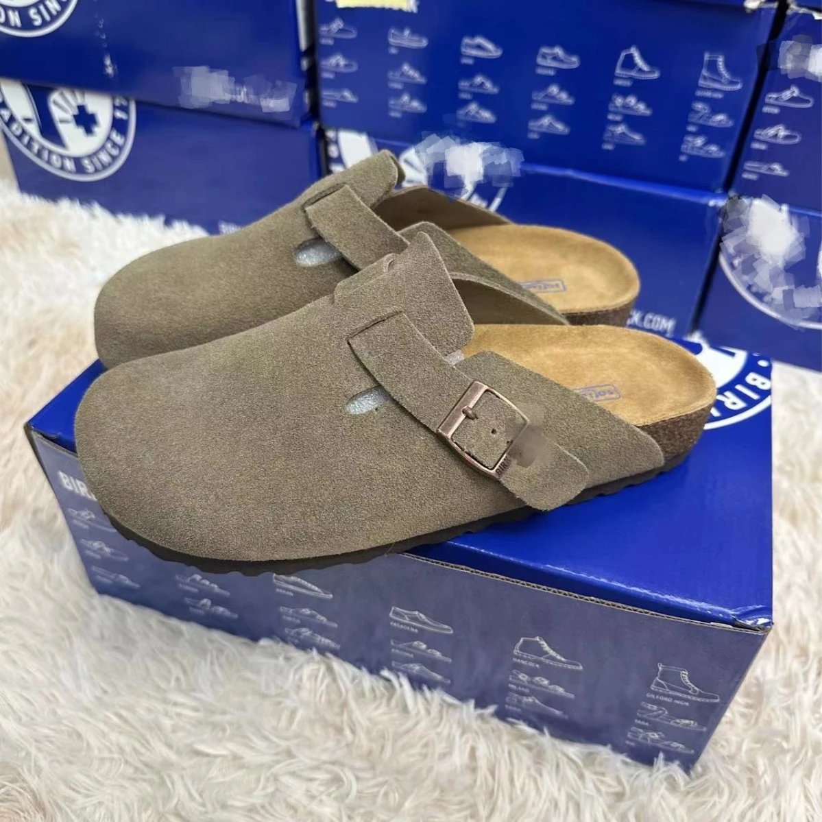 Leather Versatile Outerwear Retro Lazy Bun Half Dragged Shoes (WhatsApp ID:+86 183 5004 1558)
