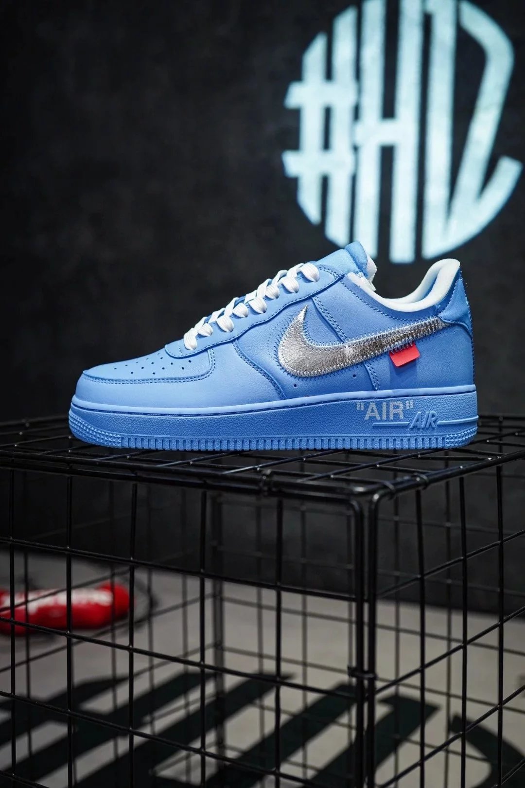 N499420【大厂出品 OFF-White x NK Air Force 1 MCA 蓝色艺术馆】原楦原纸板打造 采用正确皮料鞋面材质 缜密的中底拉帮工艺 原盒原标 货号：CI1173-40
