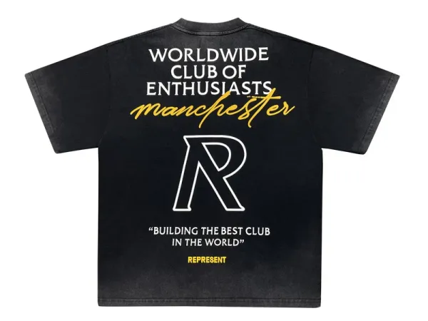Represent Worldwide Club of Enthusiasts Manchester Black T-Shirt - 14