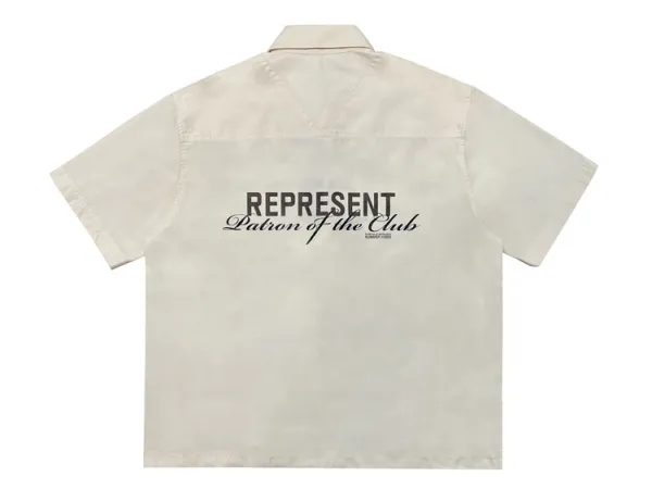 Represent Short-Sleeve Work Shirt Off-White - 16