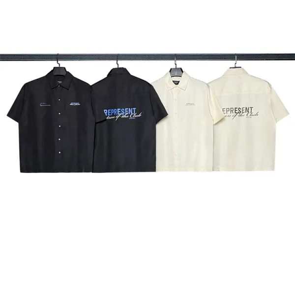 Represent Short-Sleeve Work Shirt Off-White - 12