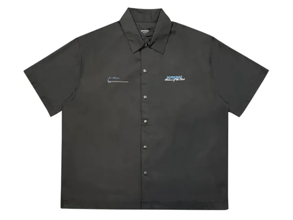 Represent Short-Sleeve Work Shirt Off-White - 13