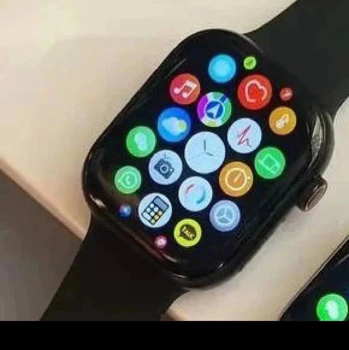 Apple Watch Series 7 Black Sport Band Smartwatch