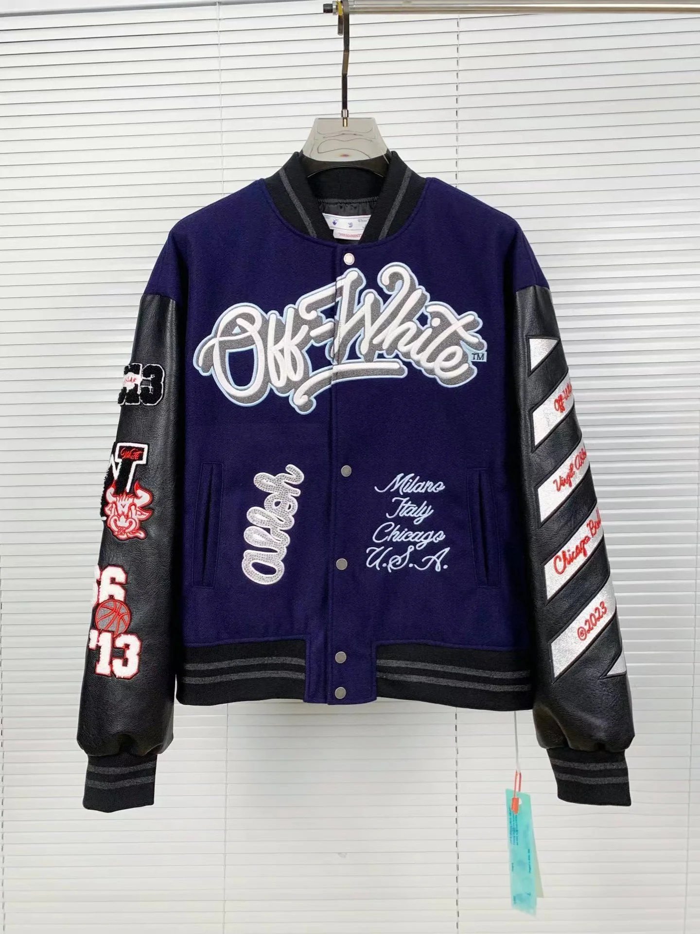 A Bathing Ape varsity Jacket Orange/Black - 17