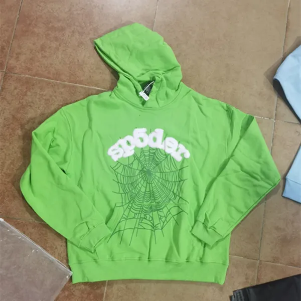 Spider Web Graphic Hoodie Black - 15