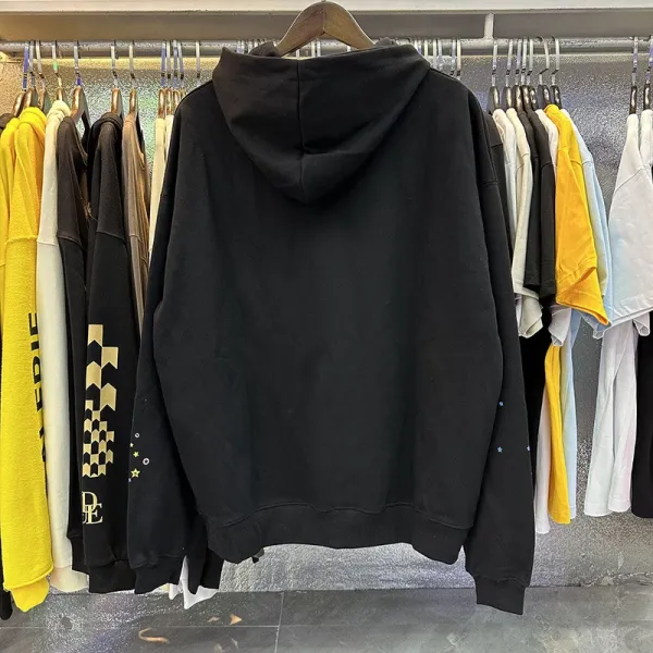 Spider Web Graphic Hoodie Black - 33