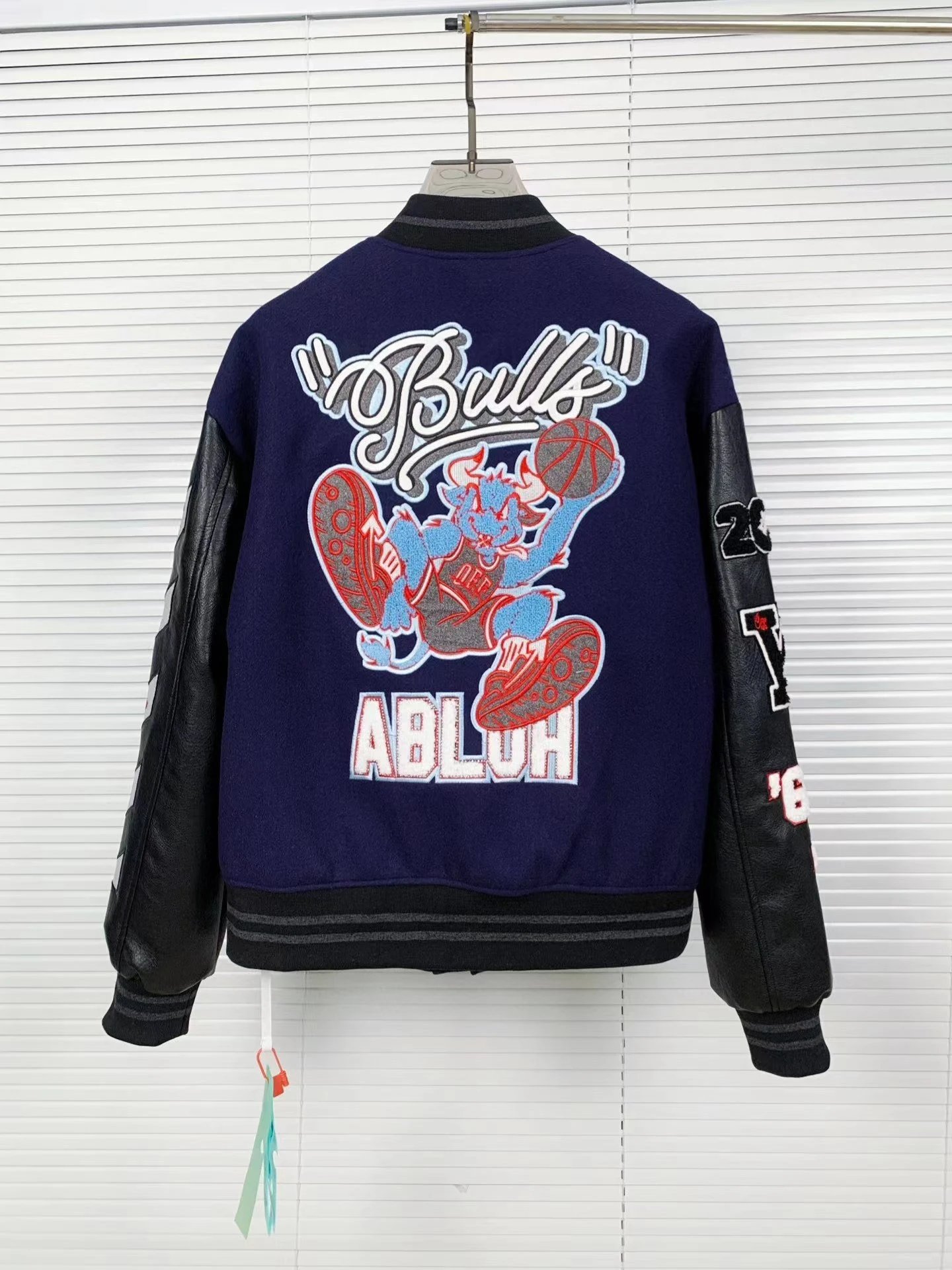 A Bathing Ape varsity Jacket Orange/Black - 18