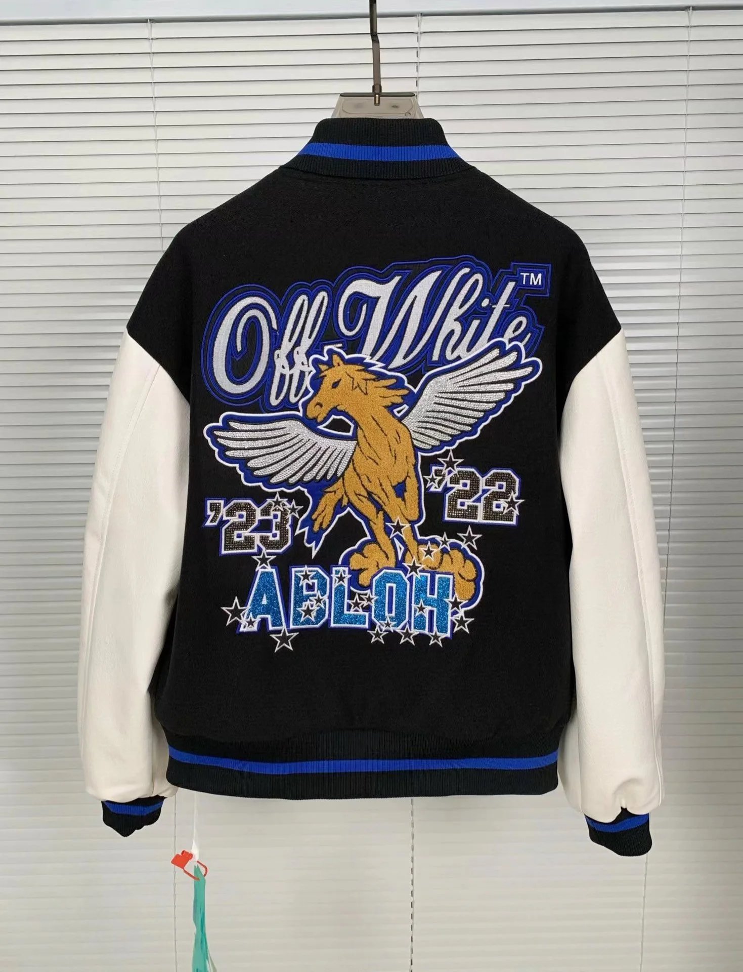 A Bathing Ape varsity Jacket Orange/Black - 16