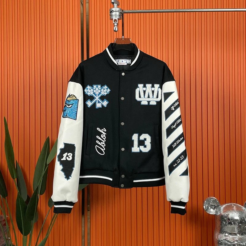 A Bathing Ape varsity Jacket Orange/Black - 13