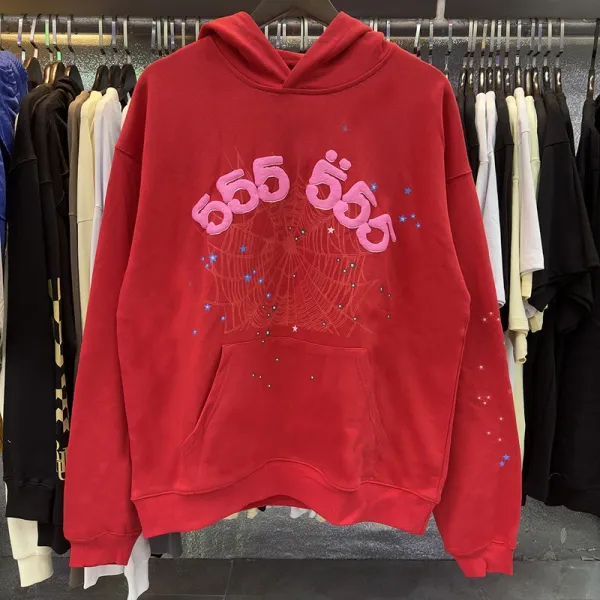 Spider Web Graphic Hoodie Black - 26