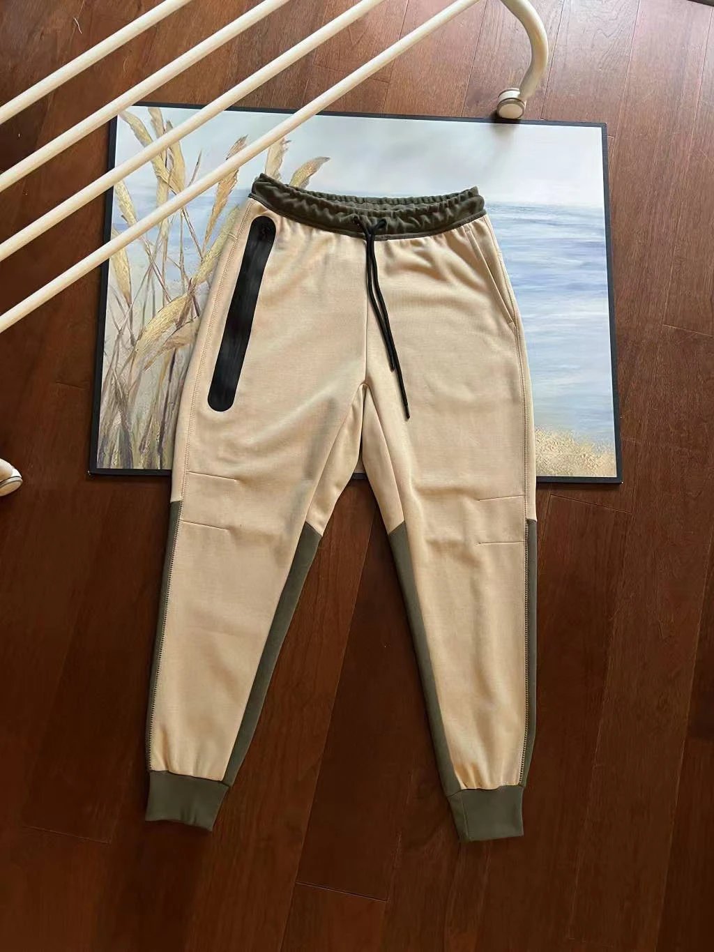 Green and Khaki Pants