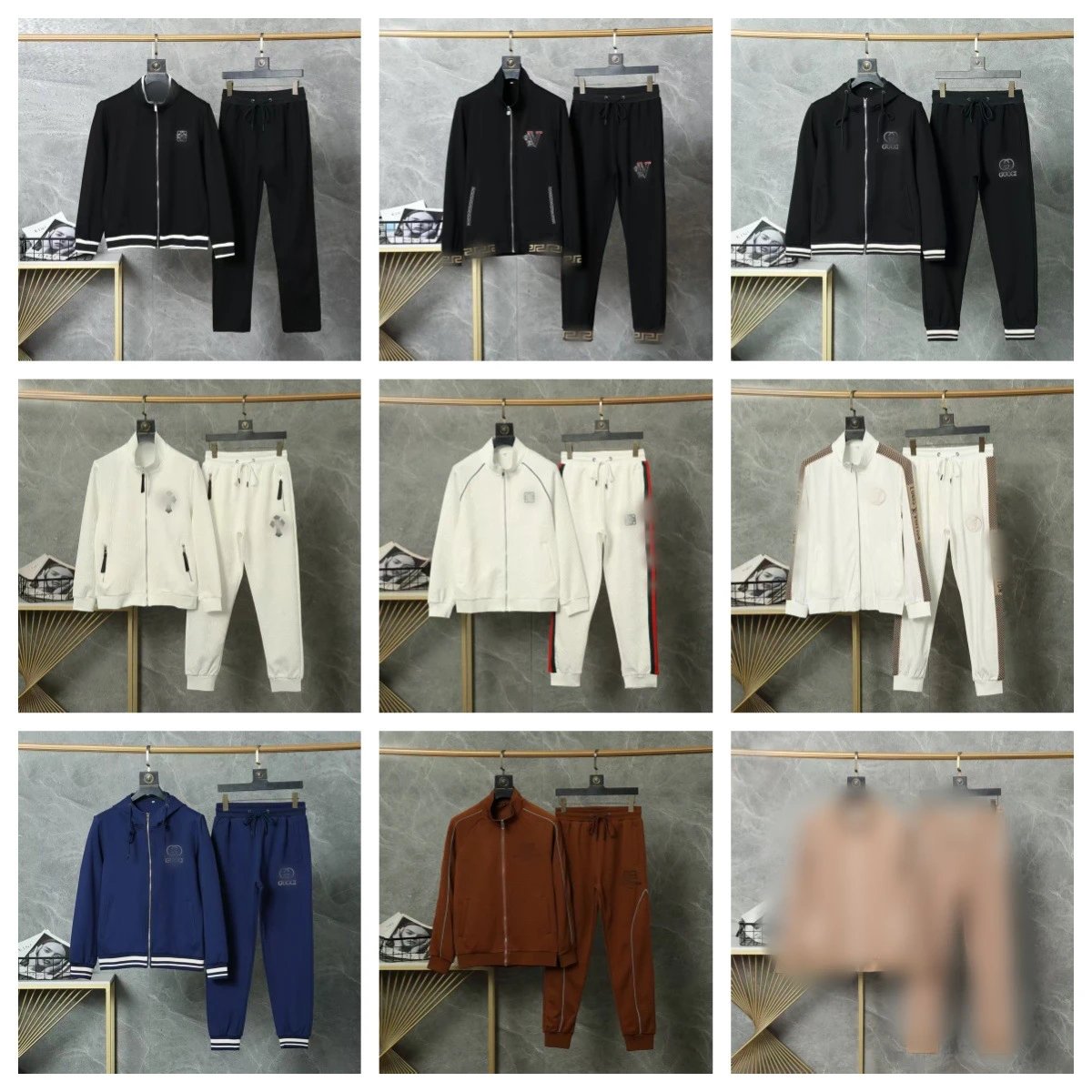 Gucci Gg Supreme Track Suit Set T-Shirt