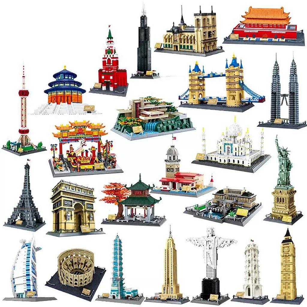 WANGE Architectural Landmark Building Blocks