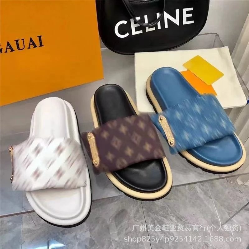 Louis Vuitton Lv Monogram Slide Sandals T-Shirt