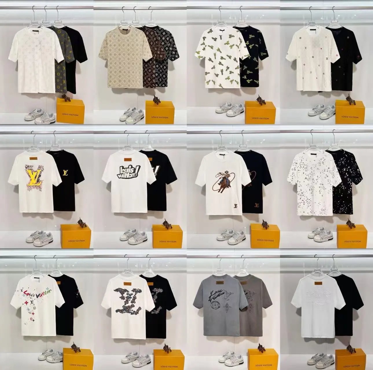 Louis Vuitton Monogram/Artistic Print T-Shirts