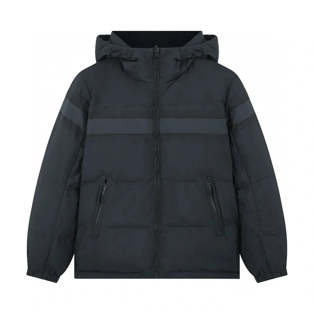 九江羽绒服跨境D迪家正确版满logo秋冬季保暖夹克可双面穿外套 2