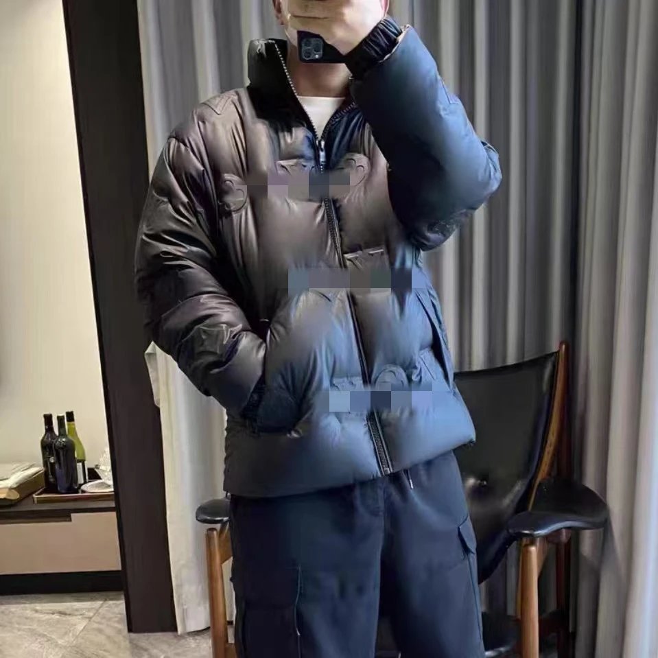 高版本新款男士白鸭绒羽绒服立领休闲百搭潮流时尚夹克外套 3