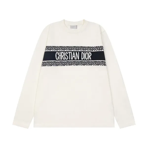 Dior Oblique Logo Knit Sweater Off-White - 1