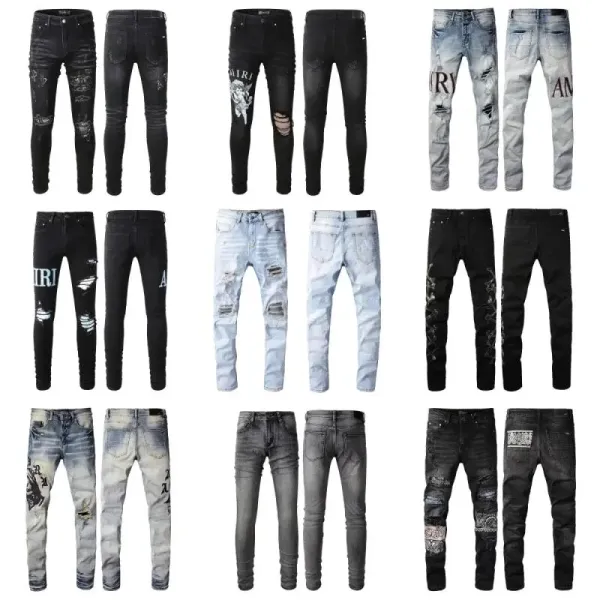 Versace Medusa Embroidered White Slim Fit Jeans - 4