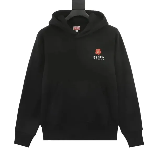 Kenzo Flower Logo Black Hoodie - 1