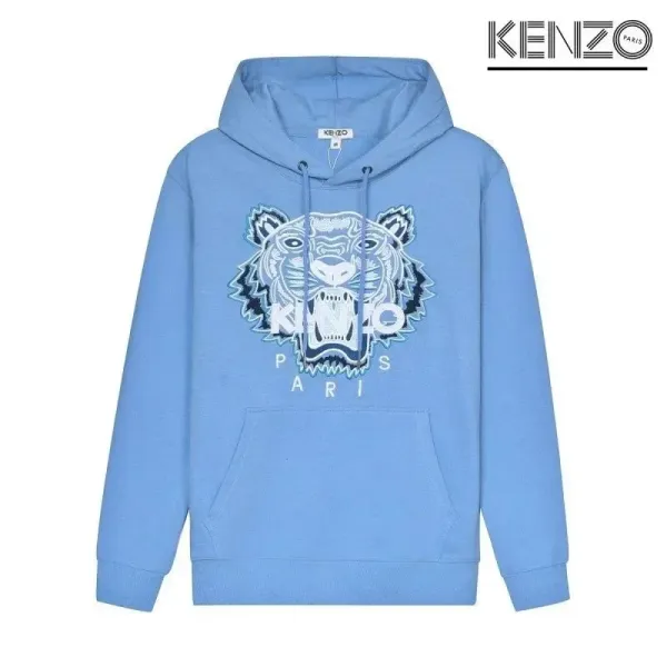 Kenzo Tiger Embroidered Black Hoodie - 8