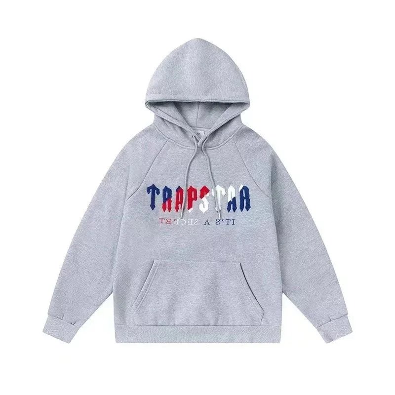 Trapstar Classic Logo Hoodie Gray - 1