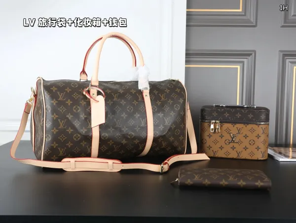Coach Signature C Logo Monogram Set: Backpack, Mini Shoulder Bag, and Wallet in Brown - 12