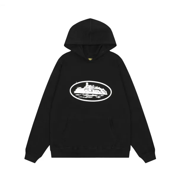 Design Cruise Ship Graphic Hoodie Black - 1