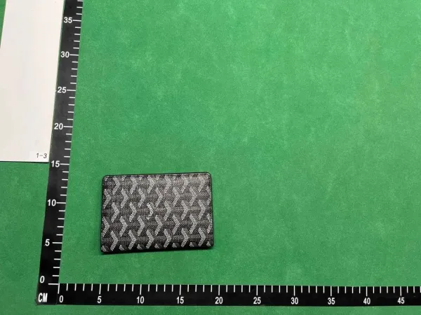 Goyard Saint Sulpice Passport Holder Black and White Chevron Print - 3