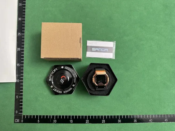 Casio G-Shock x Sanda Digital Watch Rose Gold Black Sports Watch - 1